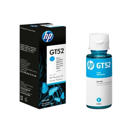 Botella de Tinta Hp Gt52 Cian Original M0h54al Deskjet Gt 5820 8000 Pag