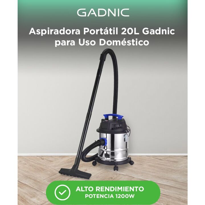 Aspiradora Portátil Alto rendimiento Gadnic Uso Doméstico 20L - Vista 2