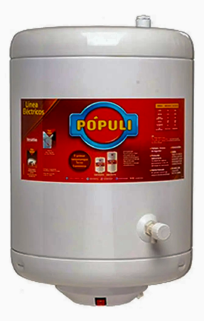 Termotanque Eléctrico Ecotermo Pópuli 53L Conexión Inferior 1400W