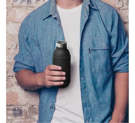 Botella Térmica Orb Cosmic 420ml Acero Inoxidable Black