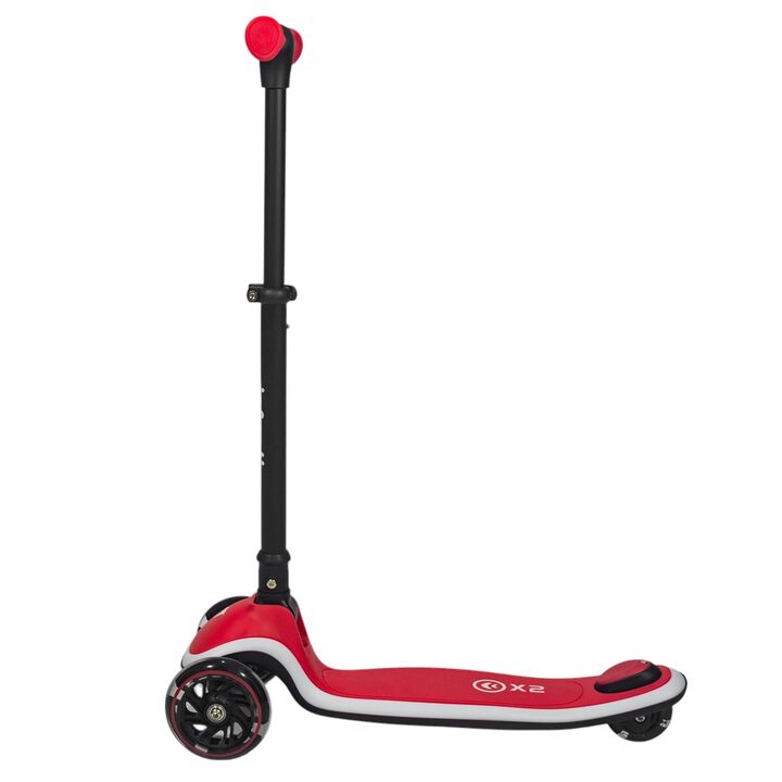 Monopatín plegable con luces LED Infanti rojo - Vista 4