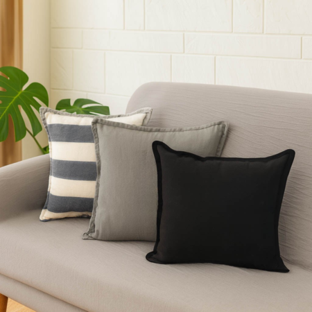 Almohadon decorativo nordico de Tusor Negro 40x40 TS-401