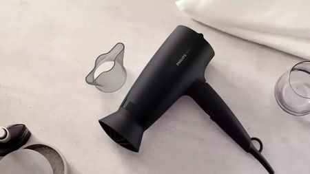 Secador De Pelo Plegable Philips Thermoprotect Bhd308/10 Color Negro