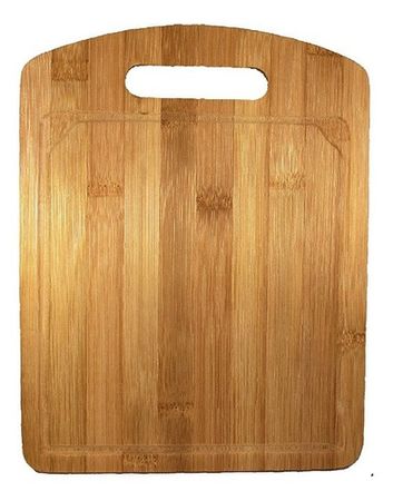 Tabla Bandeja Para Cortar En Madera Bambu 38 X 28 Cm