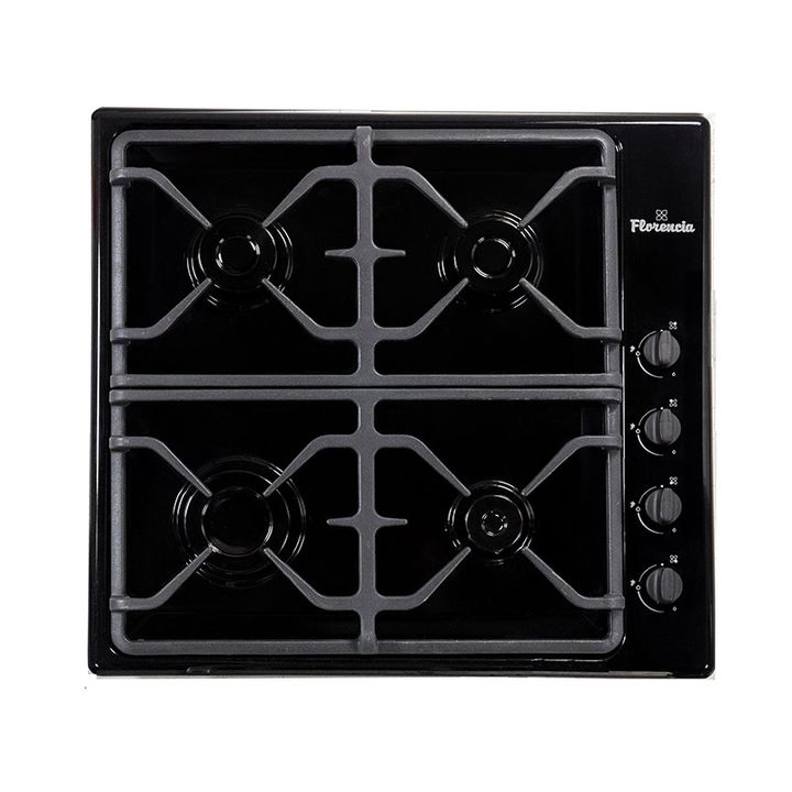 Anafe a gas FLORENCIA 6747N negro 60 cm rejilla fundicion A++ - Vista 1