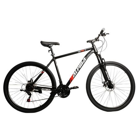 Bicicleta MTB Alpina 1.0 R29 21 Vel Disco Talle XL Neg/Roj