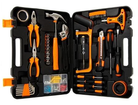 SET DE HERRAMIENTAS SALKOR HOME 45 PIEZAS CON MALETIN-(601.SHH450)