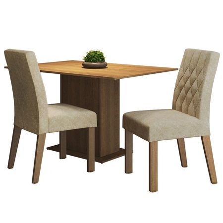 Juego De Comedor Madesa Taina Con 2 Sillas Imperial