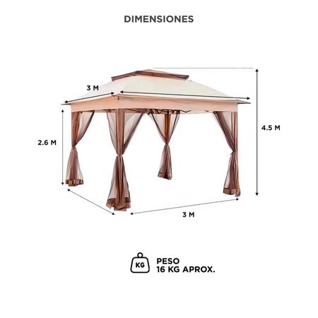 Gazebo Mosquitero Gadnic Gard Tienda de Sombrilla