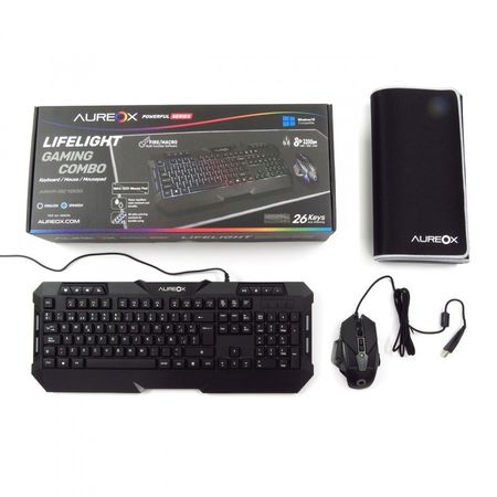 Kit Gaming AUREOX Lifelight GC1000 Teclado Mouse Pad