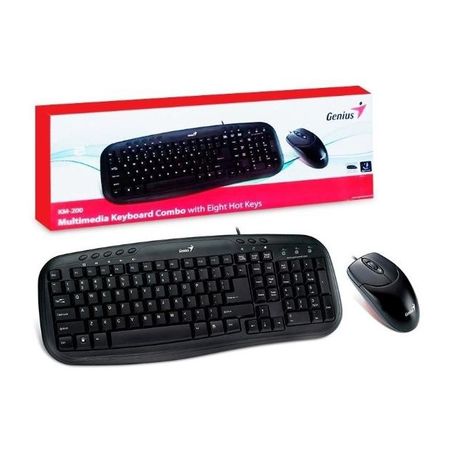 Teclado con Mouse Genius KM200 Smart Usb Negro