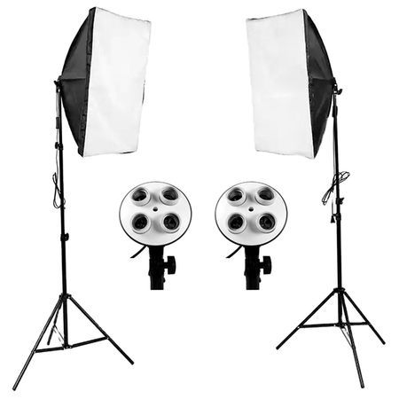 Set de Softbox Flash y Trípode Gadnic FOTO0040 Para Fotografía 