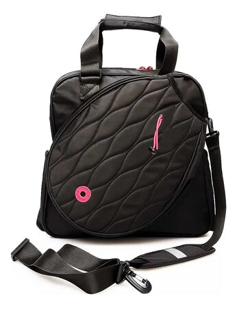 Bolso Porta Raqueta Tenis Padel Munich Lipton Negro/Coral