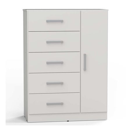 CHIFONIER ORLANDI 3412 1P 5C NORDICO BLANCO