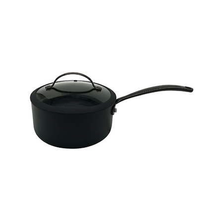 Cacerola De Aluminio Hudson Antiadherente Total Black 20 Cm Negro