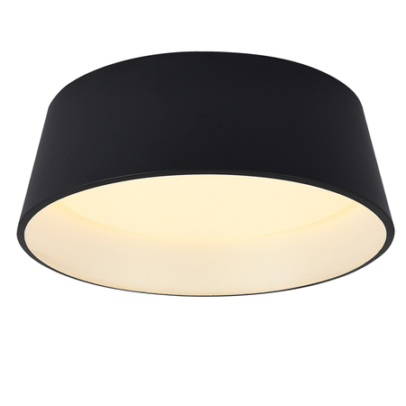 Plafon Aplique Circular Nichi Luz Led 28w Negro Triple Temp