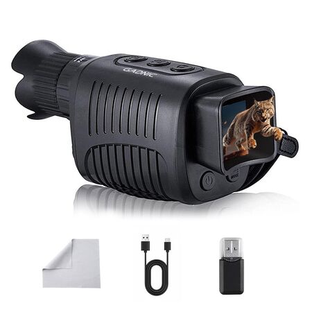 Monocular Vision Nocturna Gadnic Infrarrojo 1080p Zoom Digital 10x Pantalla 154 TFT