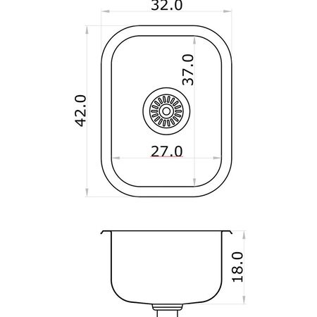 Pileta de Cocina Vesta Simple 301 Mi Pileta