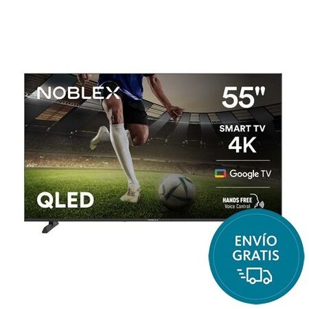 Tv LED 55 Smart Noblex DQ55X9580 QLed 4k Google Black Serie