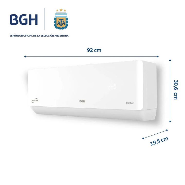 Aire Acondicionado Split Inverter BGH 5250w Frio Calor R32 BSI52WCLW - Vista 2