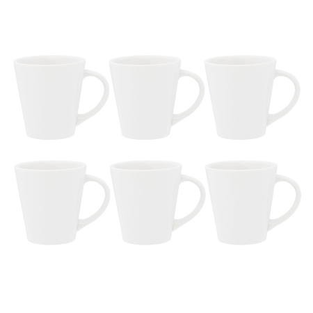 Conico Drop - Set X6 Jarros 250 Cc Blancos