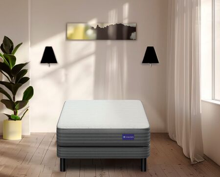 Sommier y colchon Indie de  Resortes 1 Plaza y media 90x190