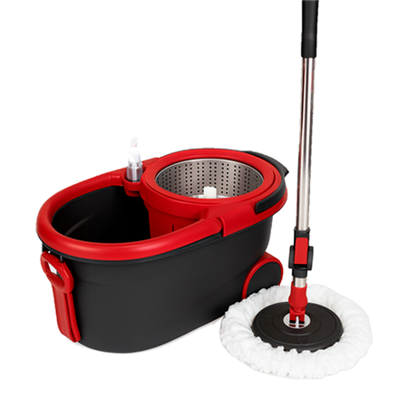 Mopa Lampazo Balde Centrifugo C/Manijas Ruedas Hogar Actual