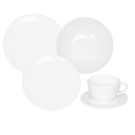 Unni White - Juego De Vajilla 20 Piezas 1125550/1/2/3 - Oxford