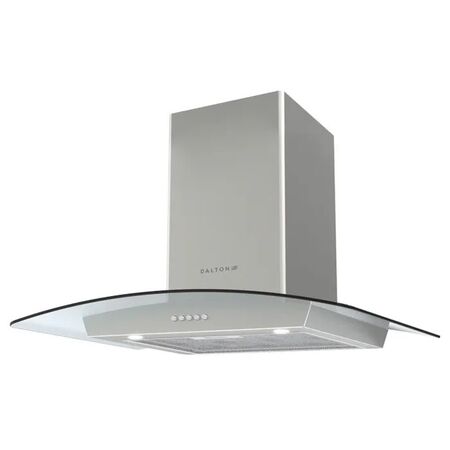 Campana Dalton Inoxidable Vidrio 60cm 575 m3/h Luz 3 Velocidades NOVY-60-IX