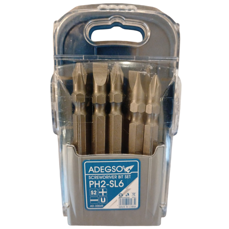 Puntas Combinadas X 5u Phillips Plano 65mm Adegso