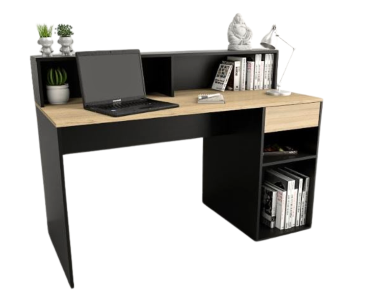 Escritorio Linea Home C/ Repisa Y 1caj 3049 Olmo/Neg Tables - Vista 3