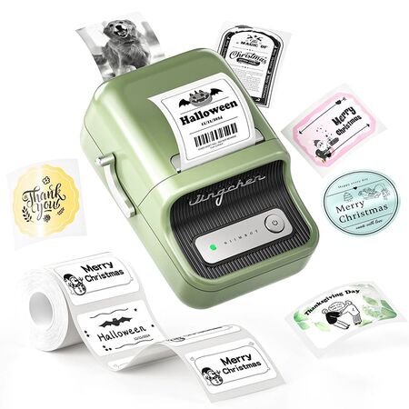 Impresora de Etiquetas NIIMBOT B21 Pro Impresión Sin Tinta (Verde)