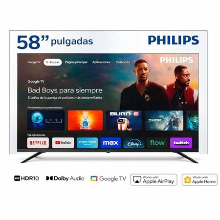 Smart Tv Philips 58 Google Tv 4k 58pud7310/77
