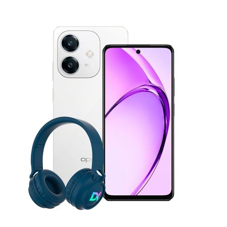 Combo Oppo A60 8+256GB White + Auriculares Vincha Dekkin Verde