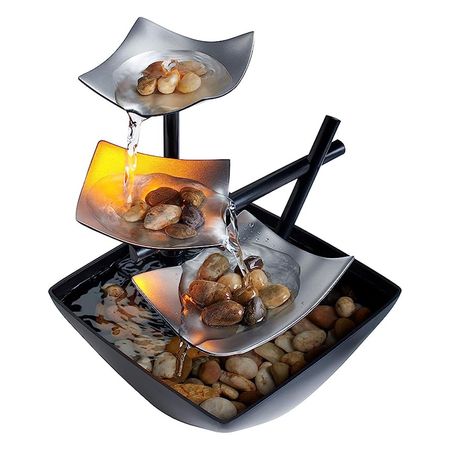 Fuente de Agua Decorativa Gadnic FONT01 Para Interiores con Luz