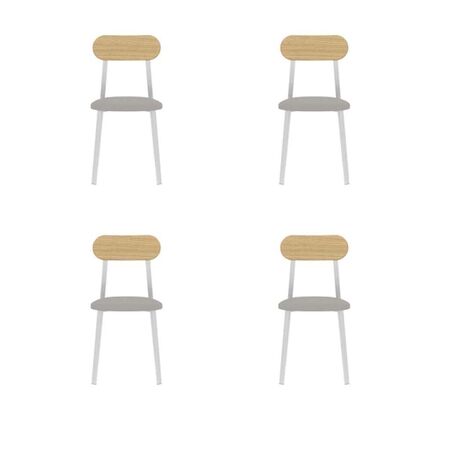 4x Silla Bolonia Blanca