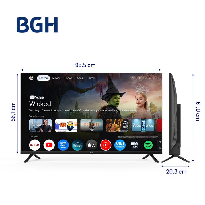 Smart Tv Led 43 Full HD B4326FG5G - BGH - Vista 2