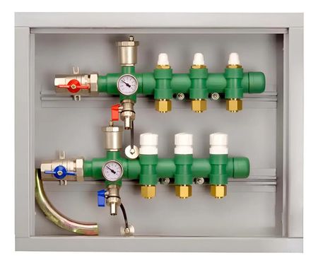 Kit Colector Plastico P/2 Circ 16mm Entra Izq Tubotherm Dema
