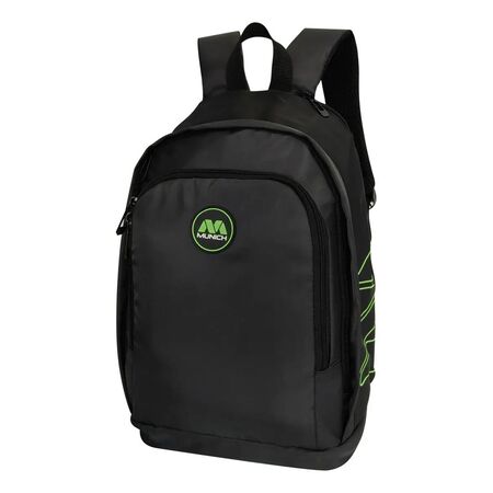 Mochila Hockey Munich Trophy Porta Stick Funda Palos Reforza Negro/Verde