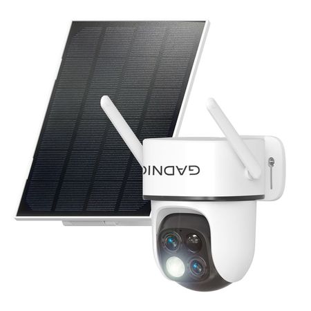 Cámara de Seguridad Solar Gadnic Lente Dual