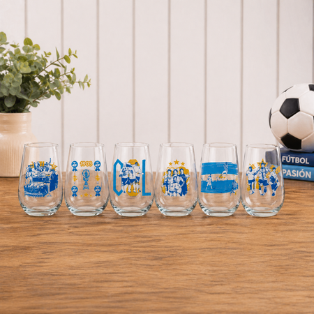 Set x6 vasos copones edición Argentina