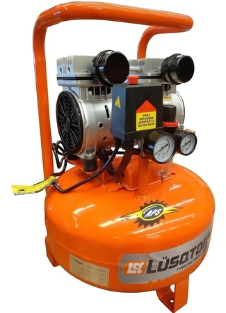 Compresor Aire Portatil 24l Lusqtoff Lc-0122 750w 115psi 1hp Naranja 50 Hz Monofásica