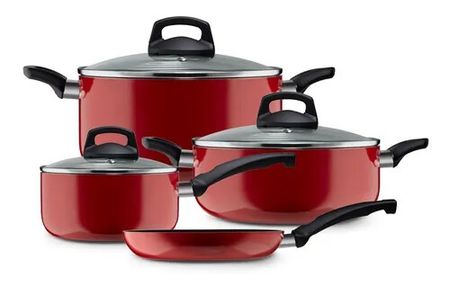 Batería de cocina Ilko Antiadherente 7Pcs Element Rosso