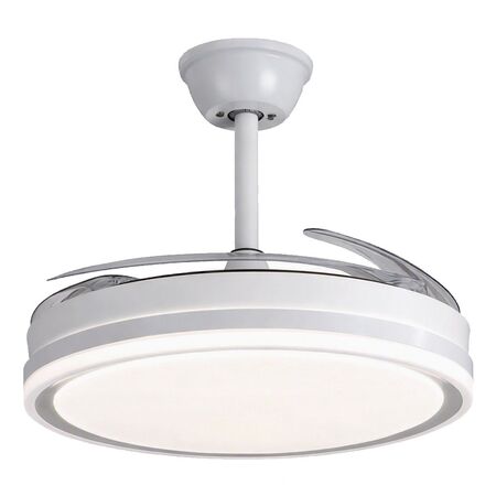 Ventilador De Techo Kanji Retractil Blanco