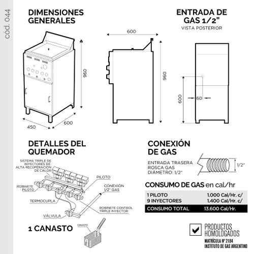 Freidora Sol Real 18 Lts Alta Recuperacion Triple Inyeccion Plata - Vista 4