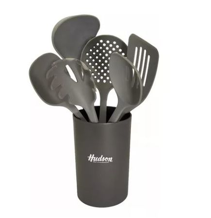 Set 6 Utensilios Mango Soft Hudson Accesorio De Guardado