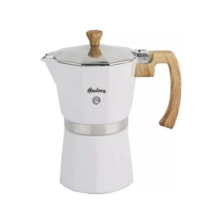 CAFETERA ALUMINIO BLANCO TIPO ITALIANA 6 TAZAS - Vista 1