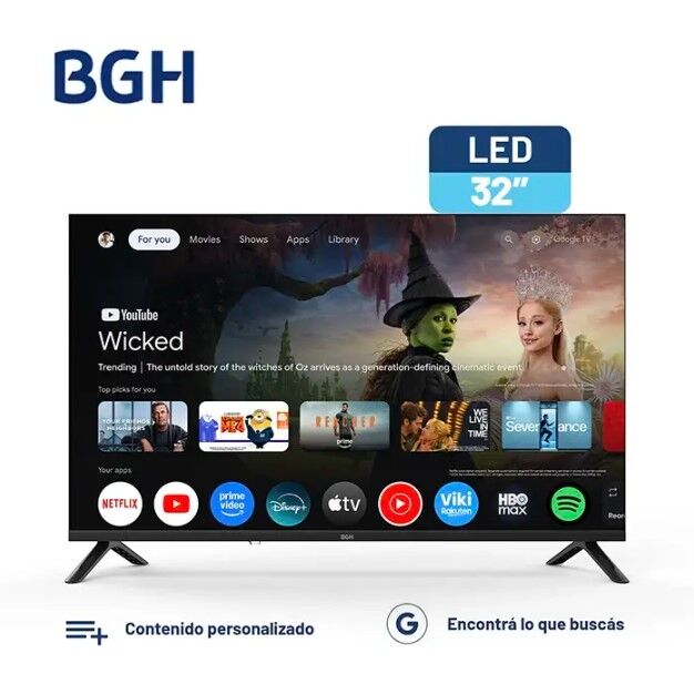 Smart Tv Led Bgh 32 Pulgadas Hd B3226G5G Go - Vista 1
