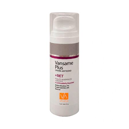Vansame Plus + Retinol Crema Antiedad Piel Normal Mixta 50gr