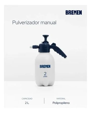 Pulverizador Rociador Manual Bremen 2 Litros